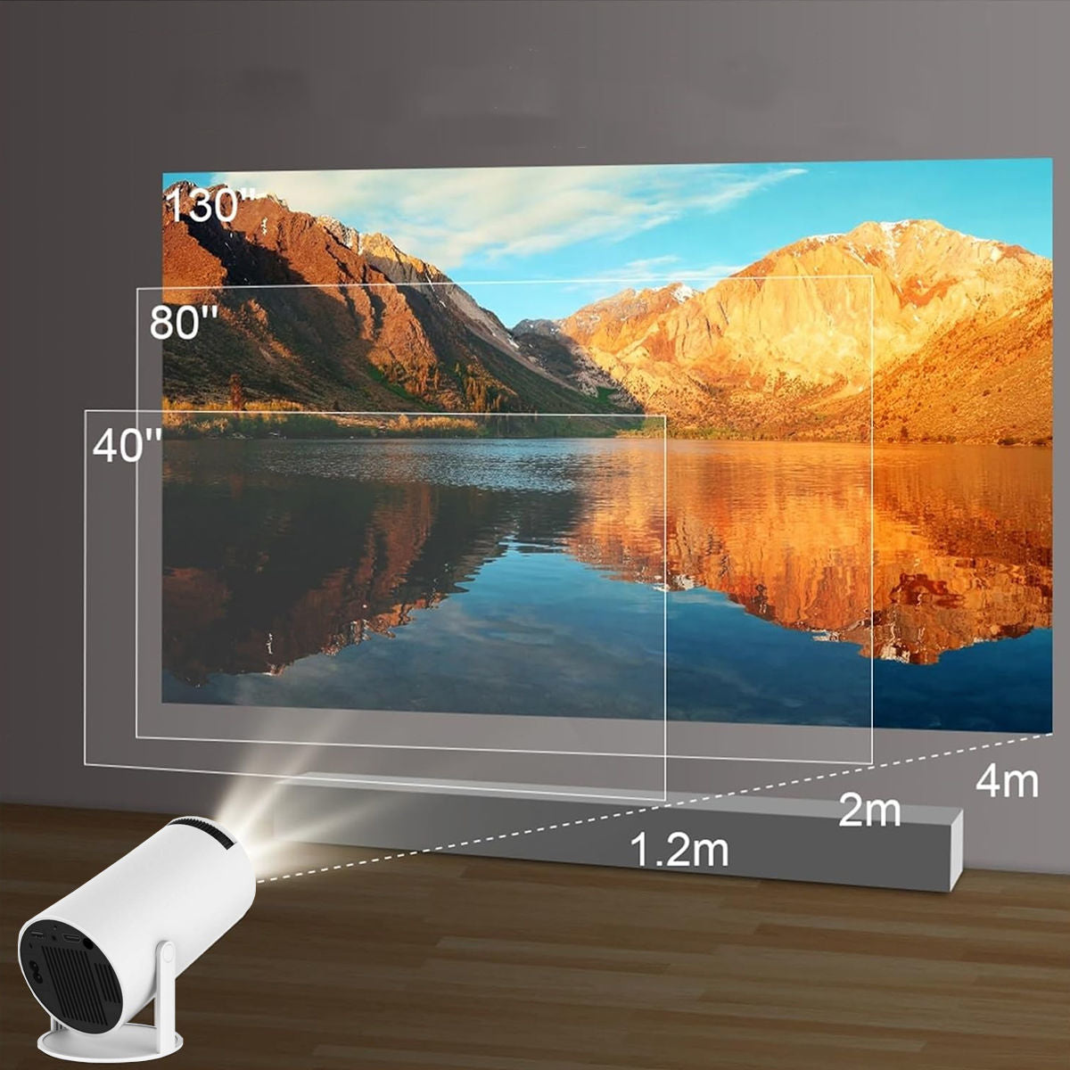 Proyector HY300 con Android 11.0