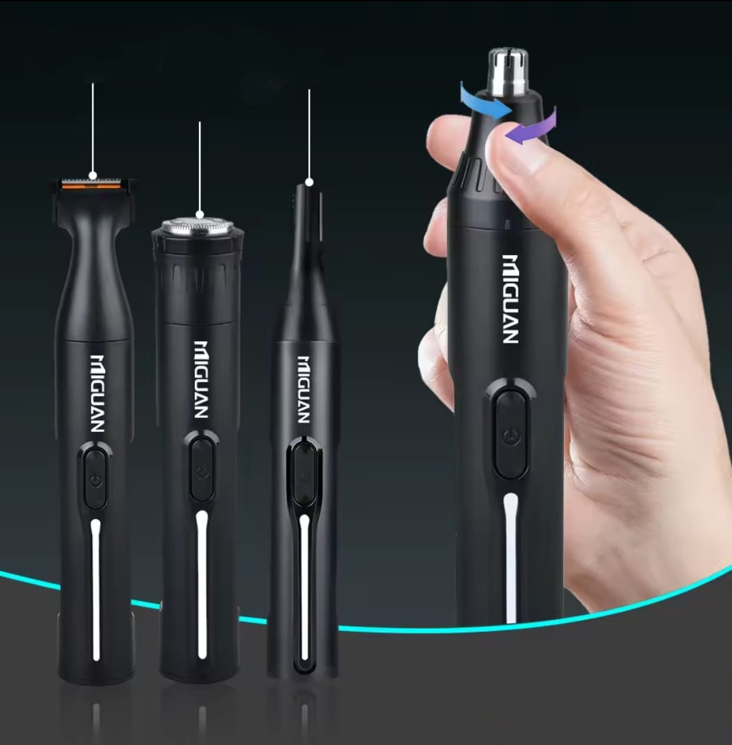 Kit de Aseo Masculino MIGUAN 4 en 1 | Recargable por USB