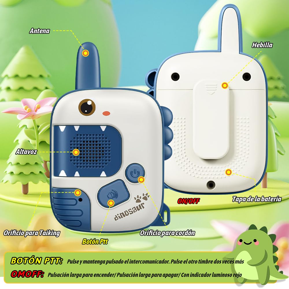 Walkie-Talkies para Niños – Pack x2 con Temáticas Divertidas