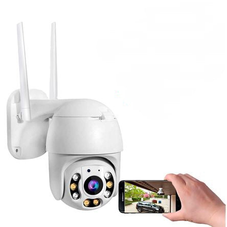 Cámara de Seguridad Wi-Fi Exterior 1080P | Visión Nocturna, Detección de Movimiento y Conectividad Inalámbrica