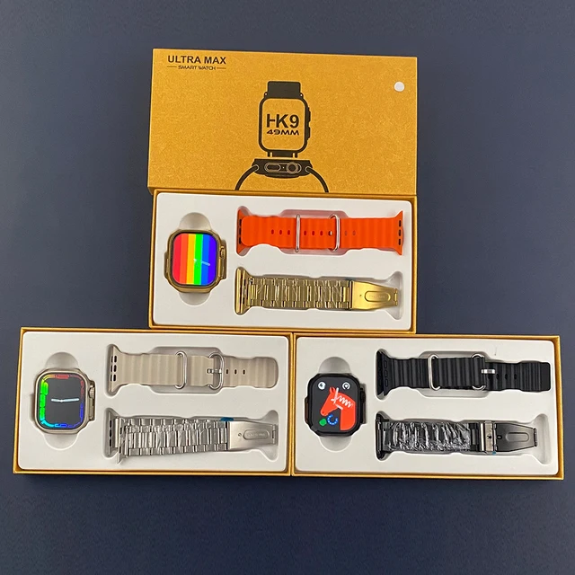 Smartwatch HK9 Ultra Max con dos mallas