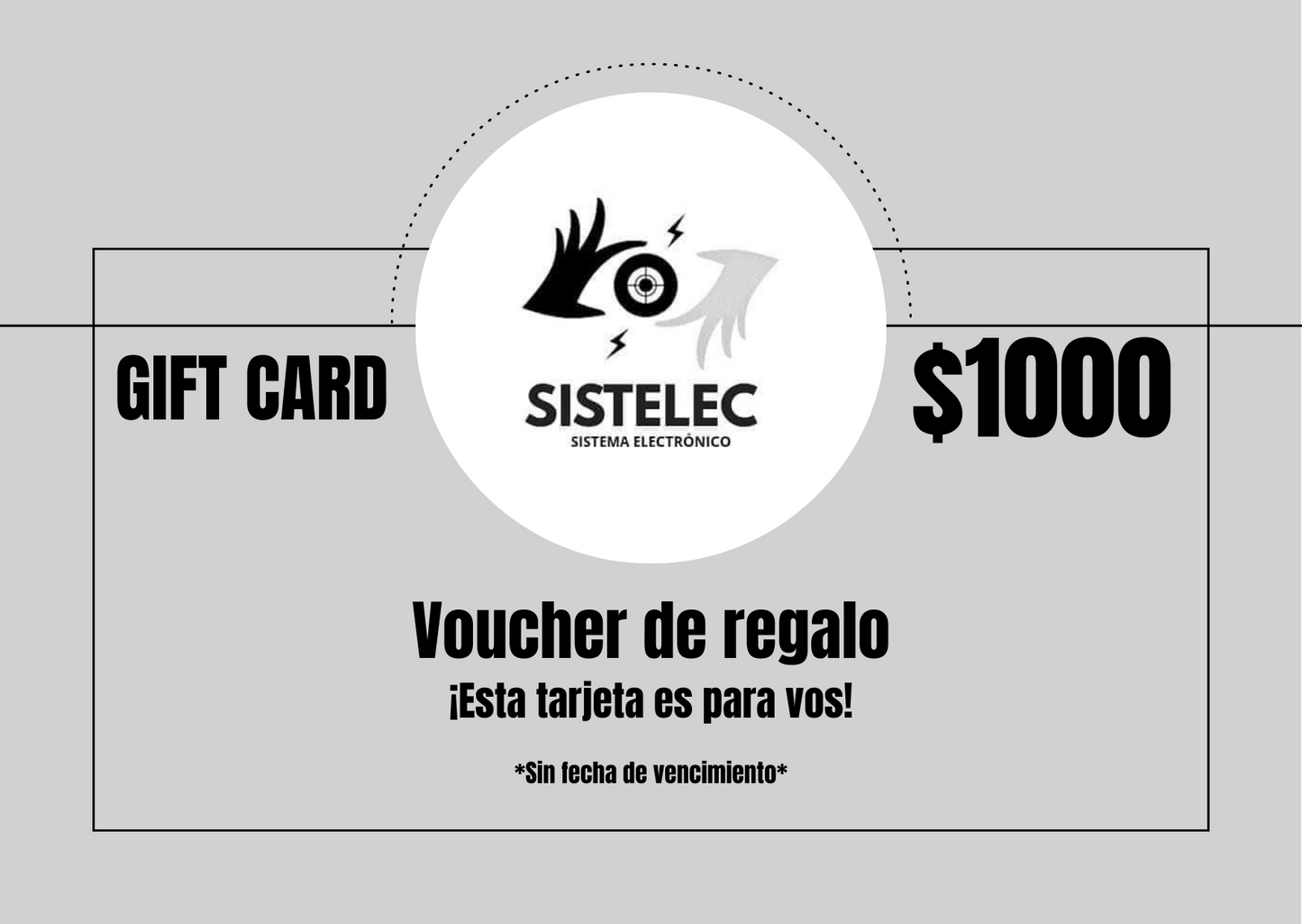 GIFT CARD VALOR $1000