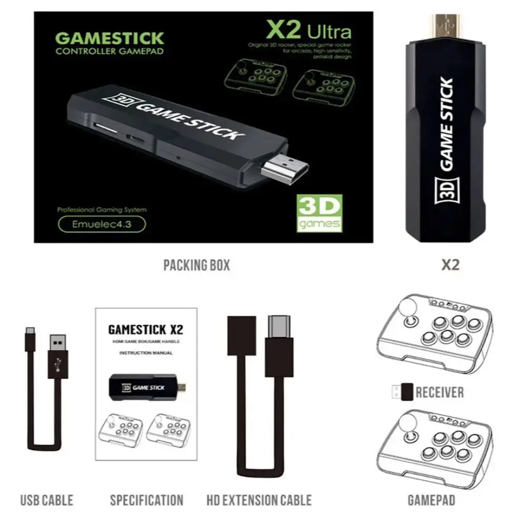 Game stick X2 Arcade - Mandos de Maquinitas +20.000 Juegos