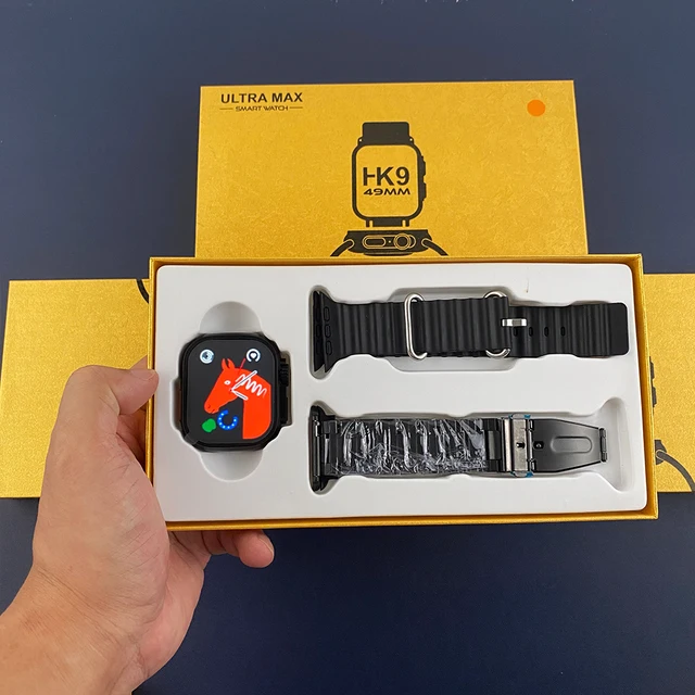 Smartwatch HK9 Ultra Max con dos mallas