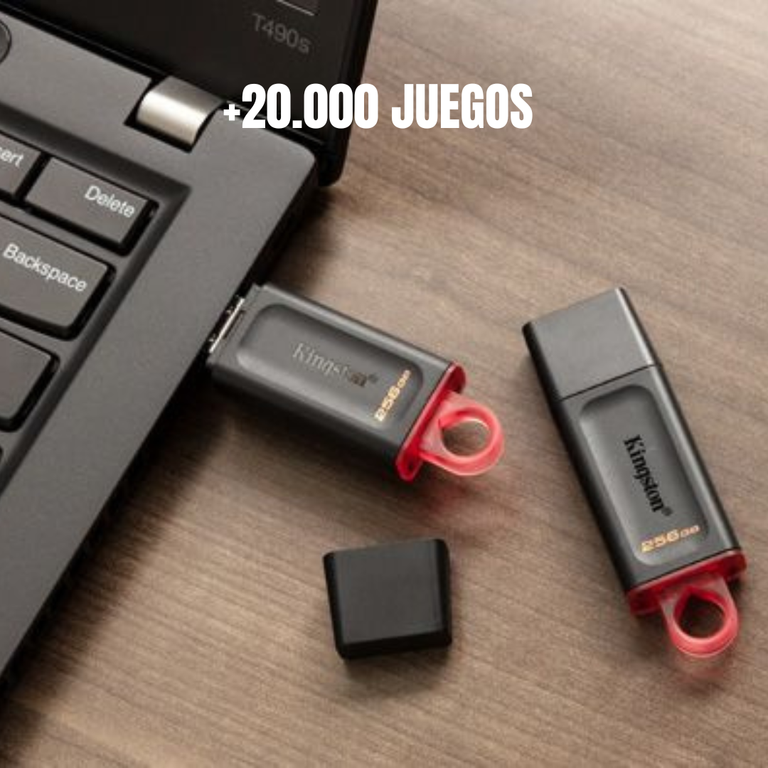 Pendrive retro gamer+20.000 juegos (Emula Playstation 2 🔥)