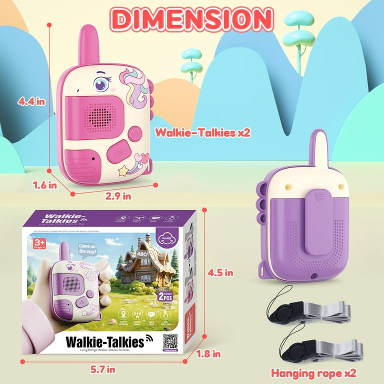 Walkie-Talkies para Niños – Pack x2 con Temáticas Divertidas