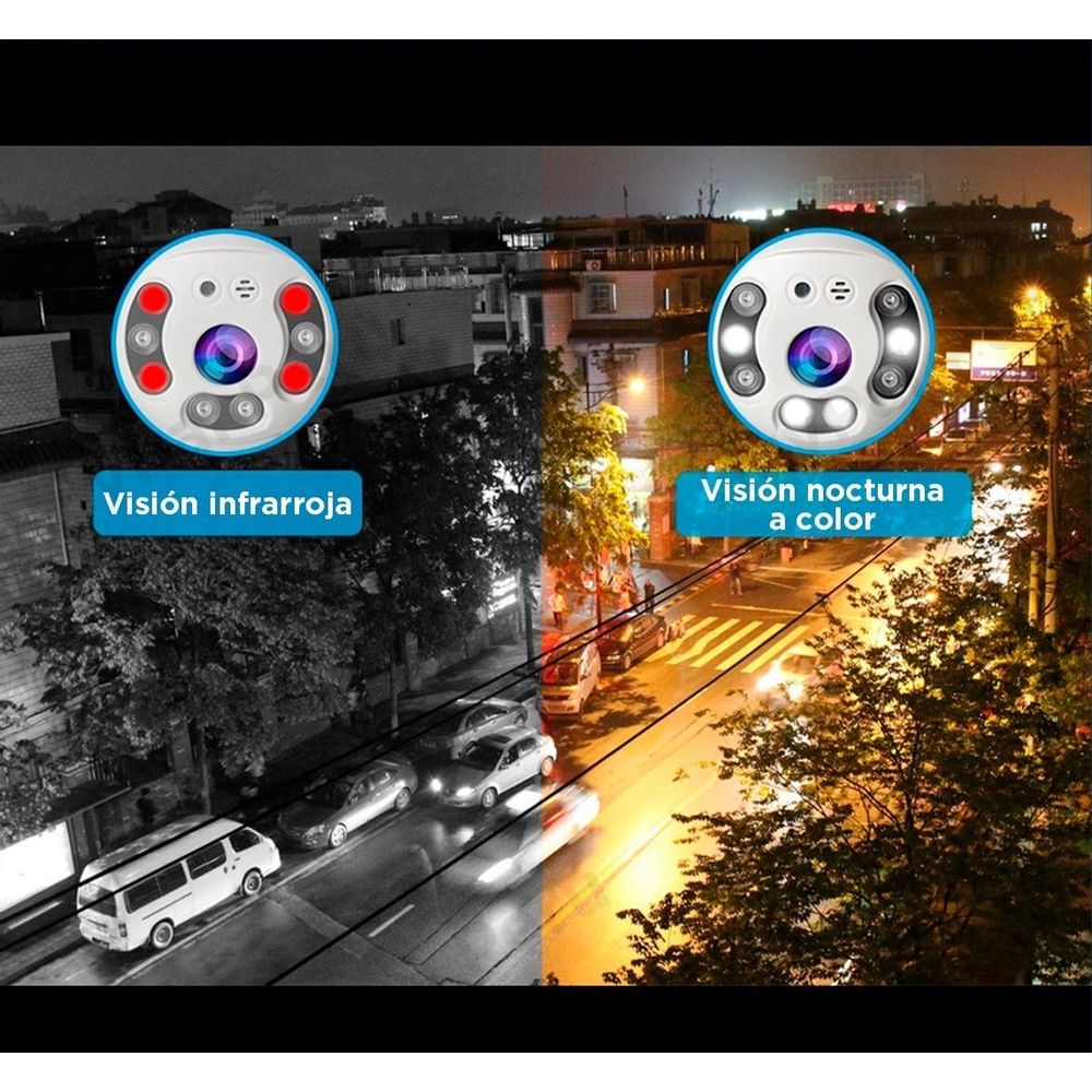 Cámara de Seguridad Wi-Fi Exterior 1080P | Visión Nocturna, Detección de Movimiento y Conectividad Inalámbrica