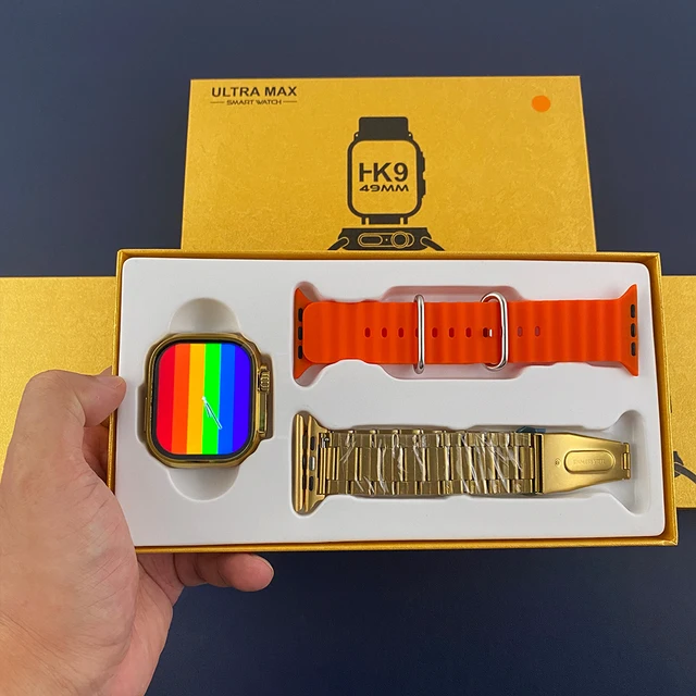 Smartwatch HK9 Ultra Max con dos mallas