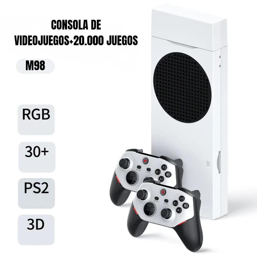GameStick M88 - M98 Plus – Consola Retro 256GB con Emulador de PlayStation 2 + Mandos Recargables