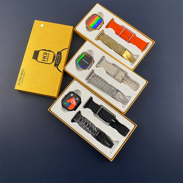 Smartwatch HK9 Ultra Max con dos mallas