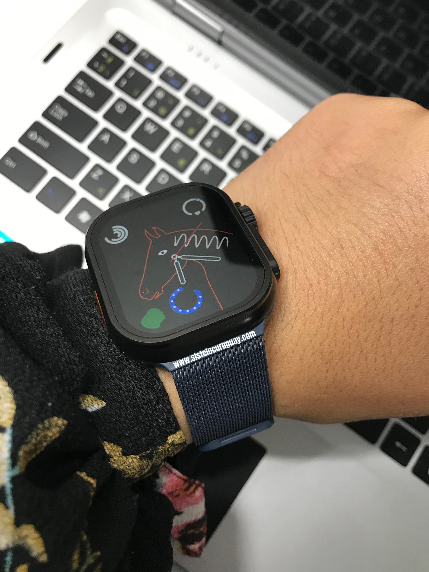 Smartwatch T900 ultra 2 serie 9 con malla de metal