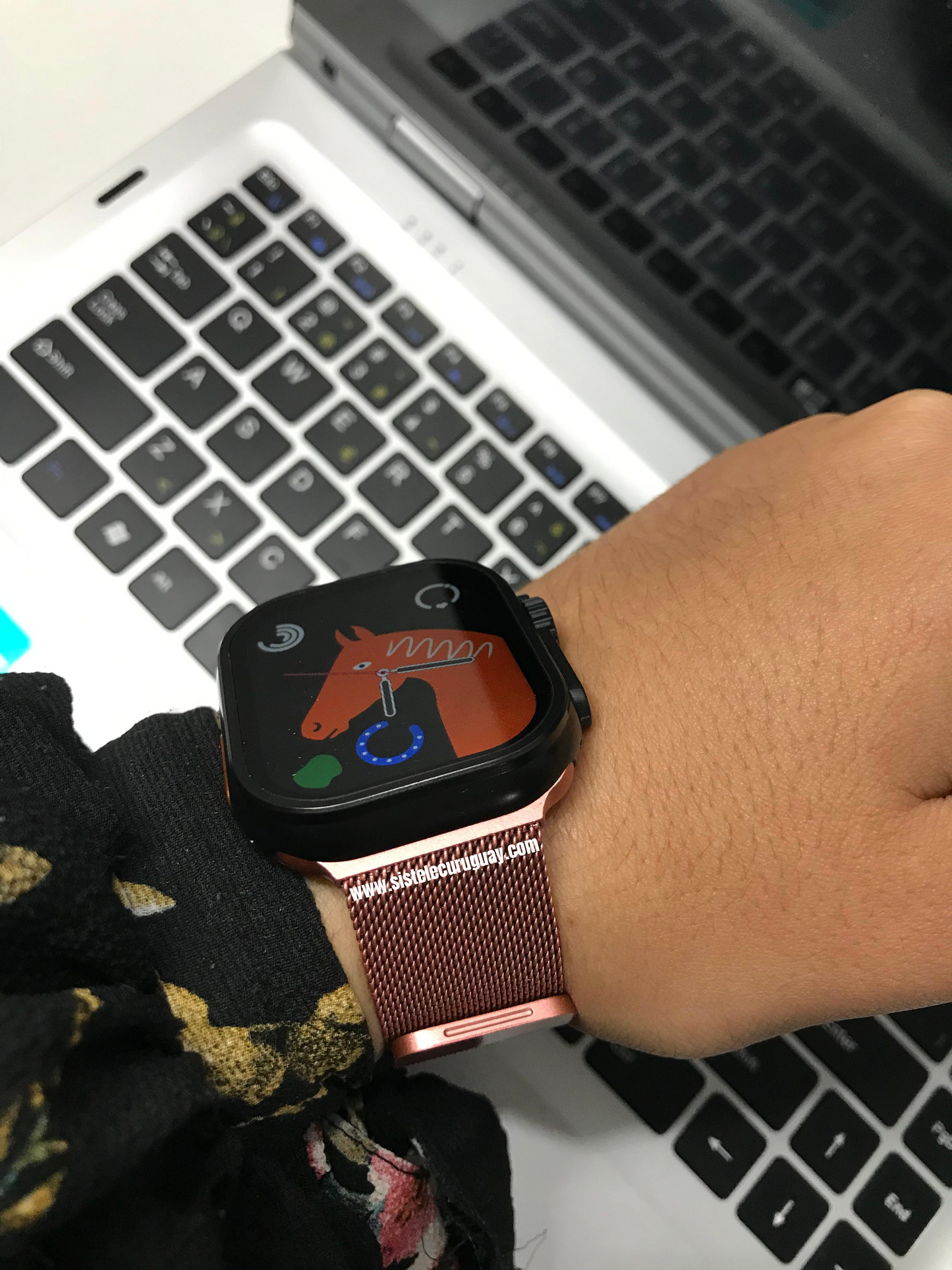 Smartwatch T900 ultra 2 serie 9 con malla de metal