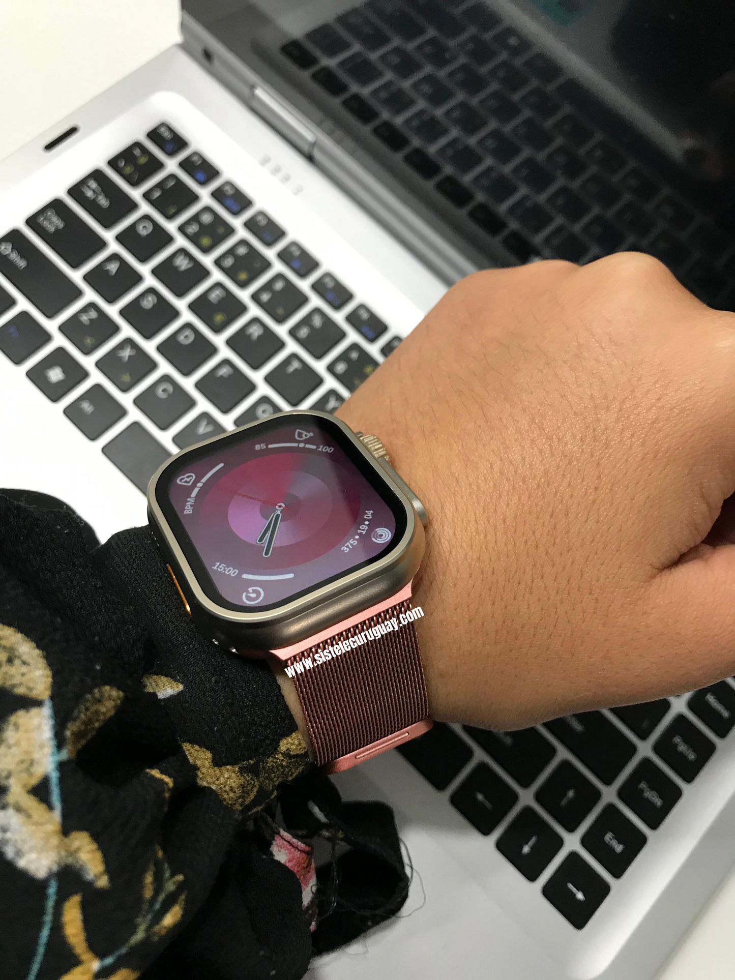 Smartwatch T900 ultra 2 serie 9 con malla de metal