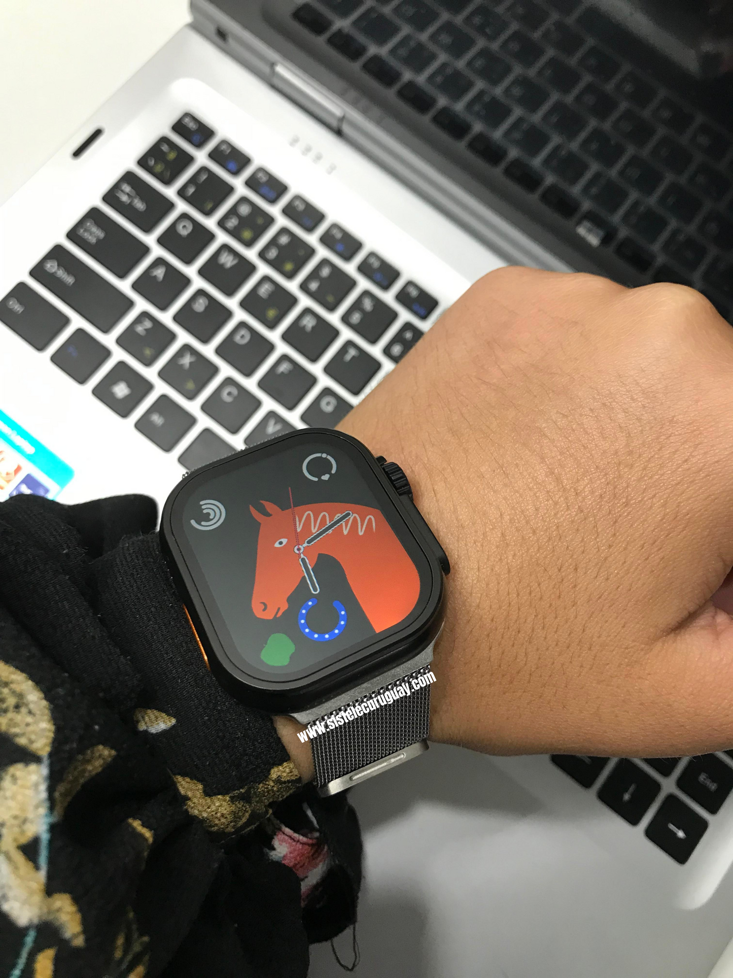 Smartwatch T900 ultra 2 serie 9 con malla de metal