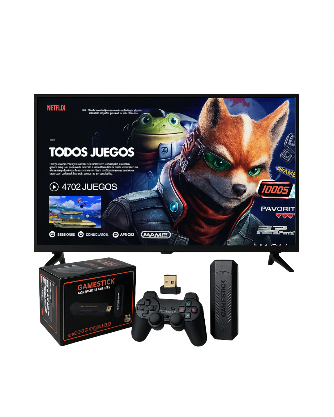 Game Stick X2 - Consola de videojuegos +40.000 juegos