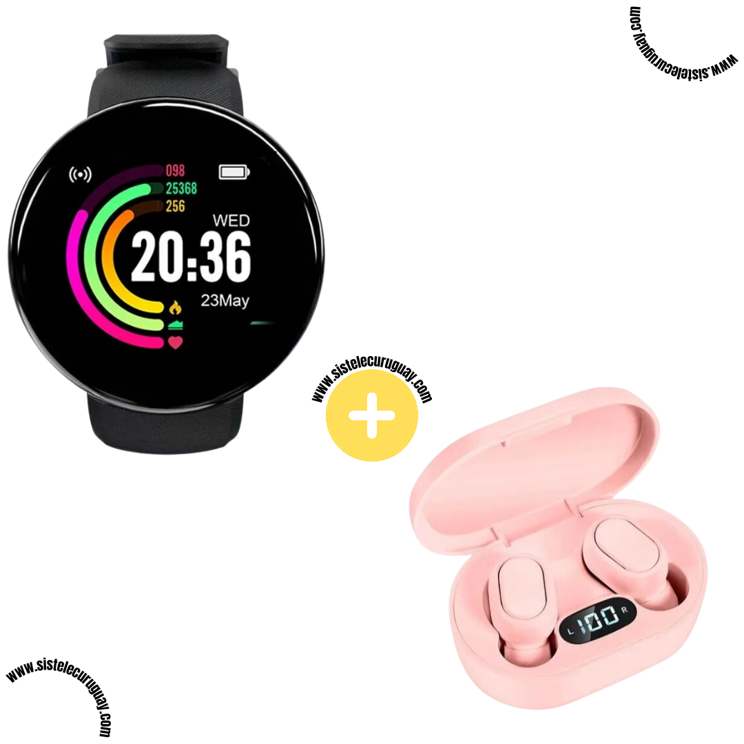 Smart Bracelet Circular Ultra + Auriculares Inalámbricos E7S