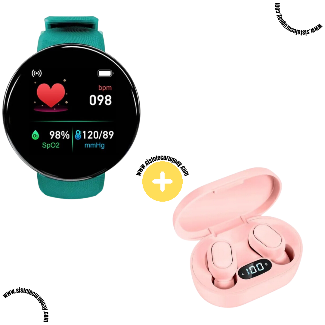 Smart Bracelet Circular Ultra + Auriculares Inalámbricos E7S