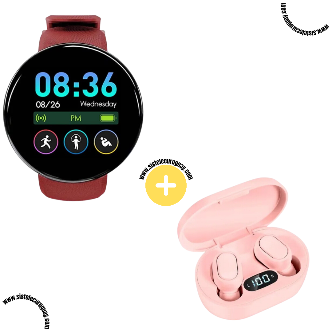 Smart Bracelet Circular Ultra + Auriculares Inalámbricos E7S