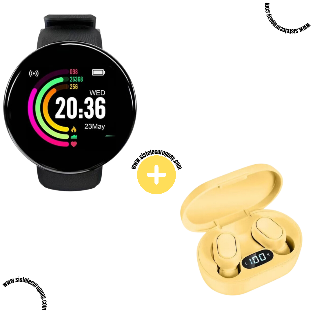 Smart Bracelet Circular Ultra + Auriculares Inalámbricos E7S