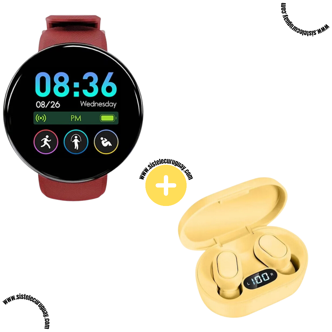 Smart Bracelet Circular Ultra + Auriculares Inalámbricos E7S