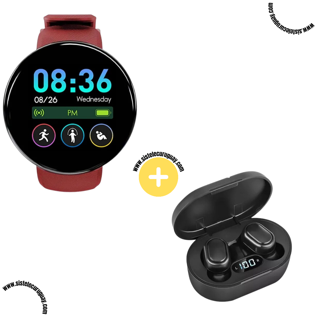 Smart Bracelet Circular Ultra + Auriculares Inalámbricos E7S