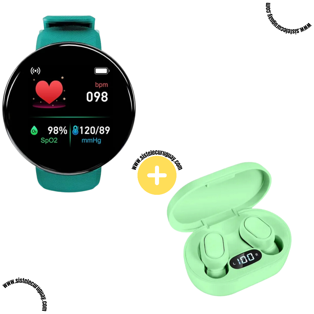 Smart Bracelet Circular Ultra + Auriculares Inalámbricos E7S