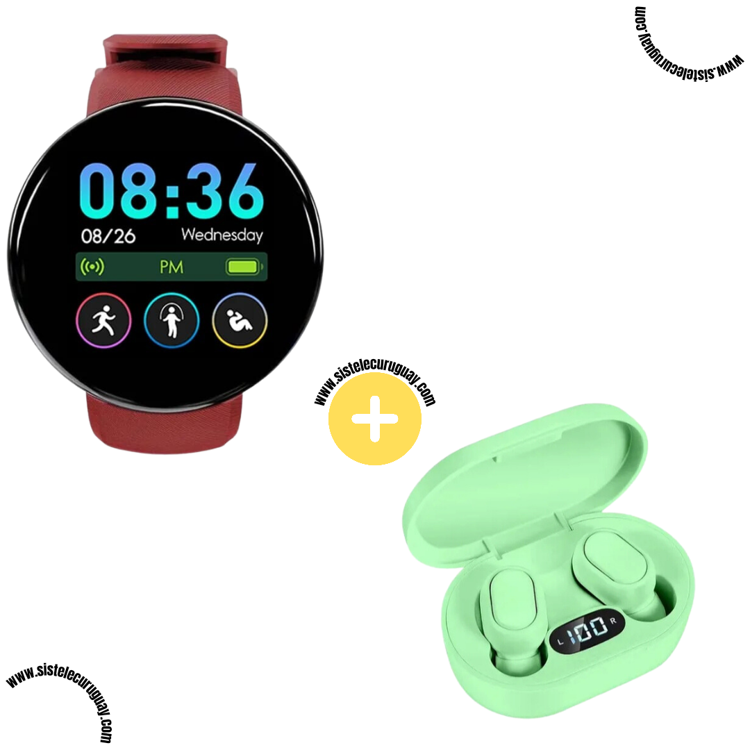 Smart Bracelet Circular Ultra + Auriculares Inalámbricos E7S