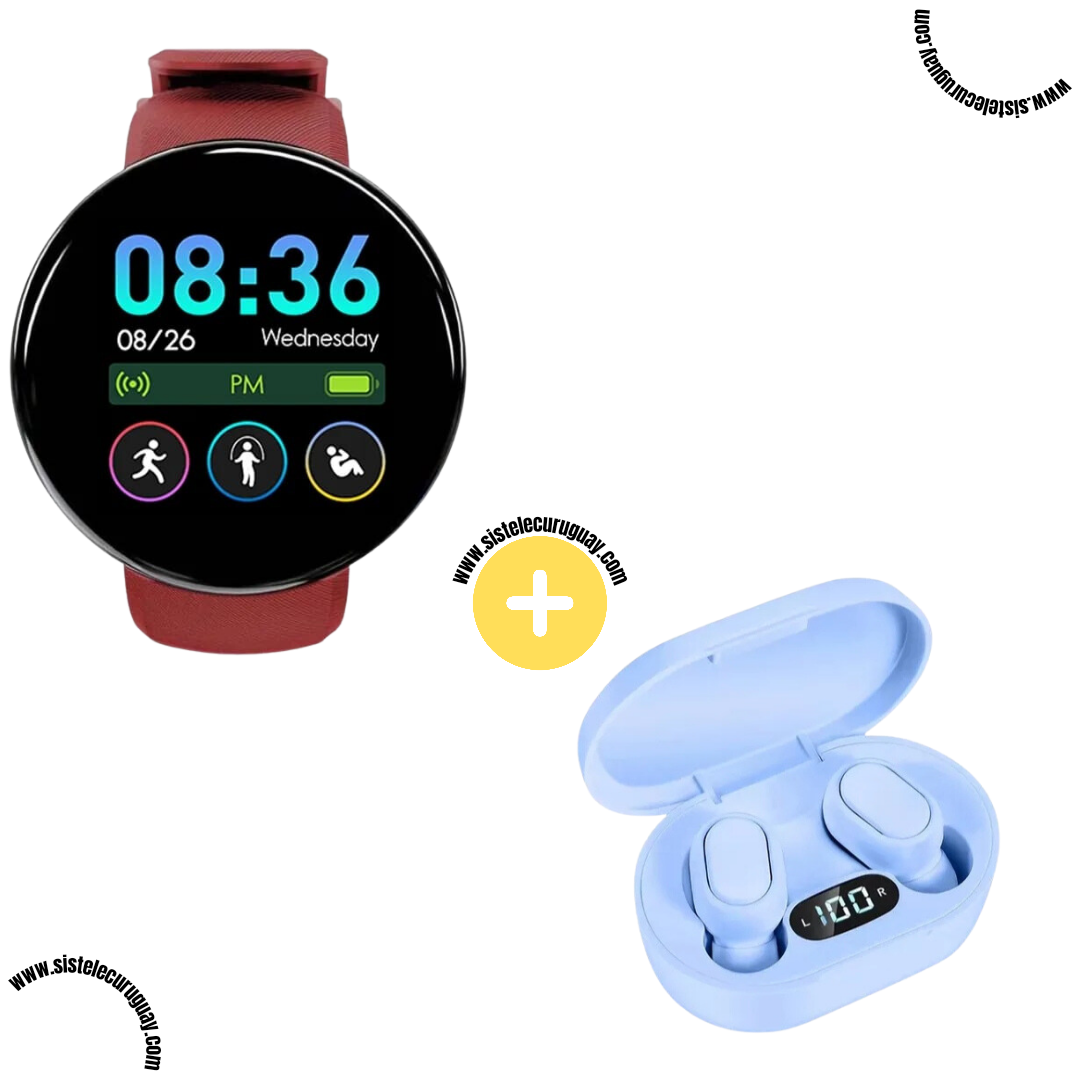 Smart Bracelet Circular Ultra + Auriculares Inalámbricos E7S