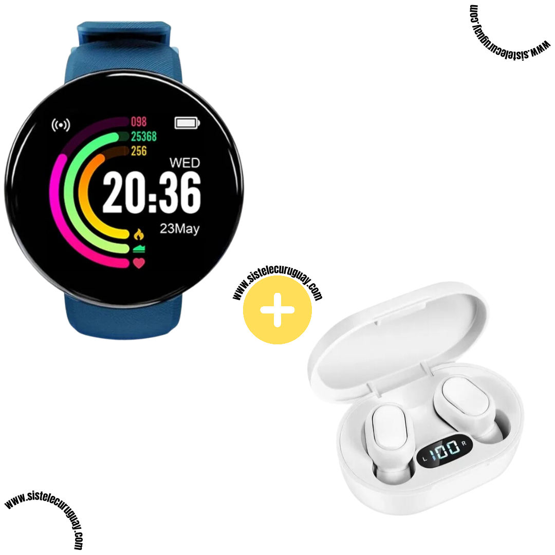 Smart Bracelet Circular Ultra + Auriculares Inalámbricos E7S