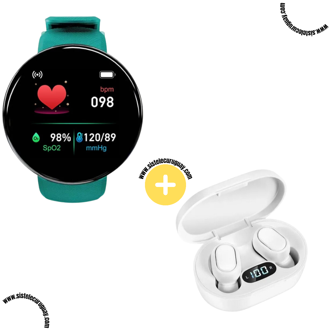Smart Bracelet Circular Ultra + Auriculares Inalámbricos E7S