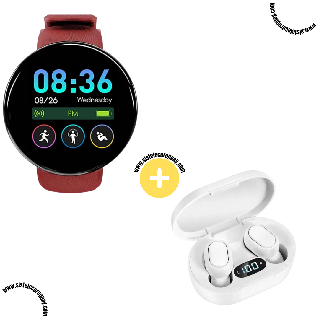 Smart Bracelet Circular Ultra + Auriculares Inalámbricos E7S