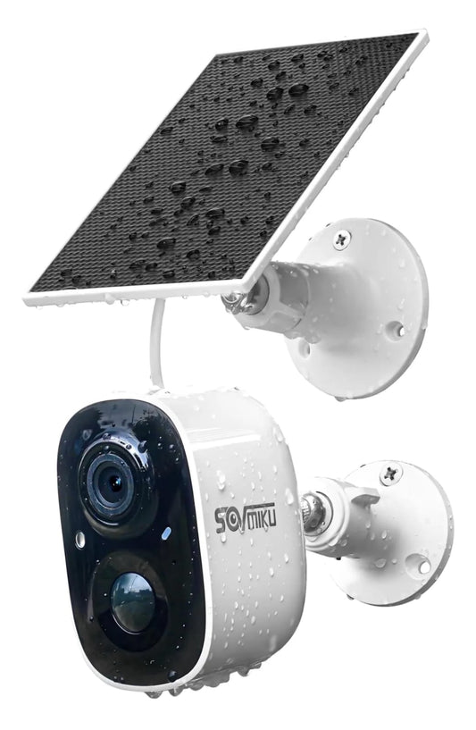 Cámara de Seguridad Solar 1080P con WiFi y Visión Nocturna