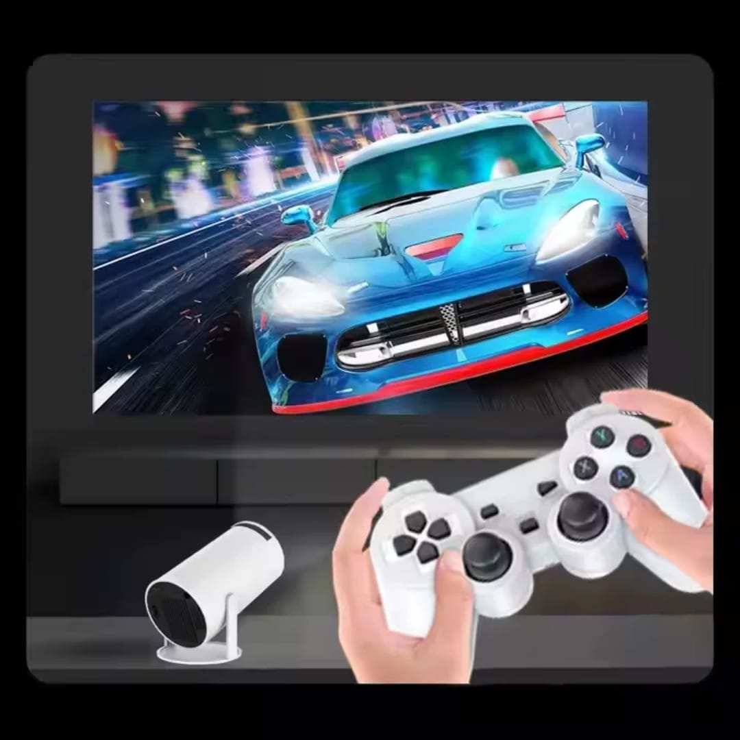 Proyector X10 PLUS – Incluye Juegos y 2 Mandos Inalámbricos para una Experiencia Completa