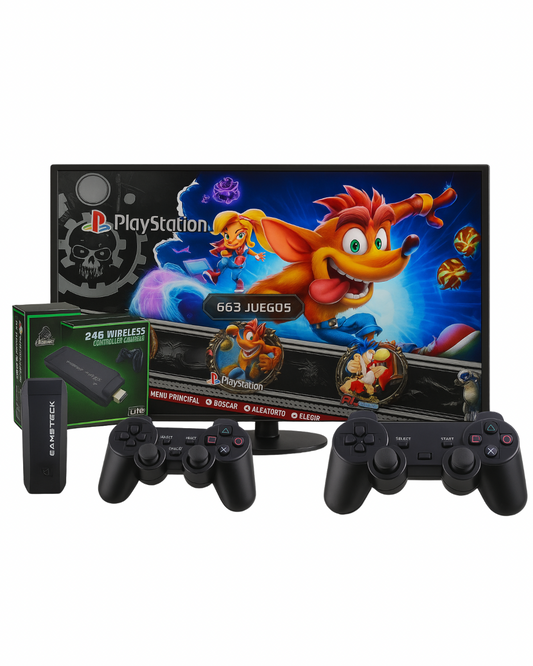 Game Stick M8 PLUS MAX- Consola de videojuegos +21.000 juegos (+650 juegos de PS1)
