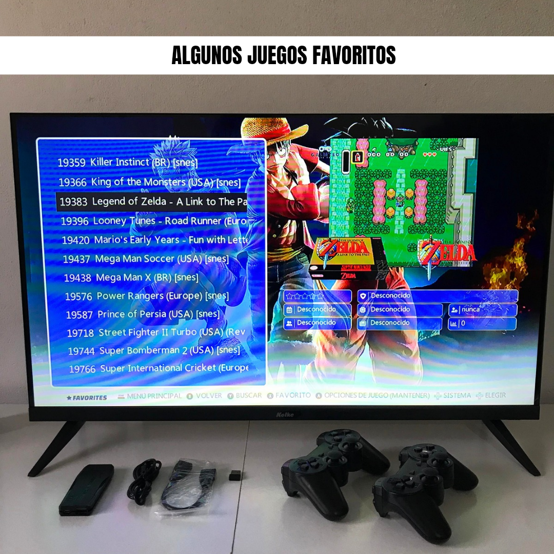 Consola inalámbrica de videojuegos Game Stick M8 PLUS +21.000 juegos