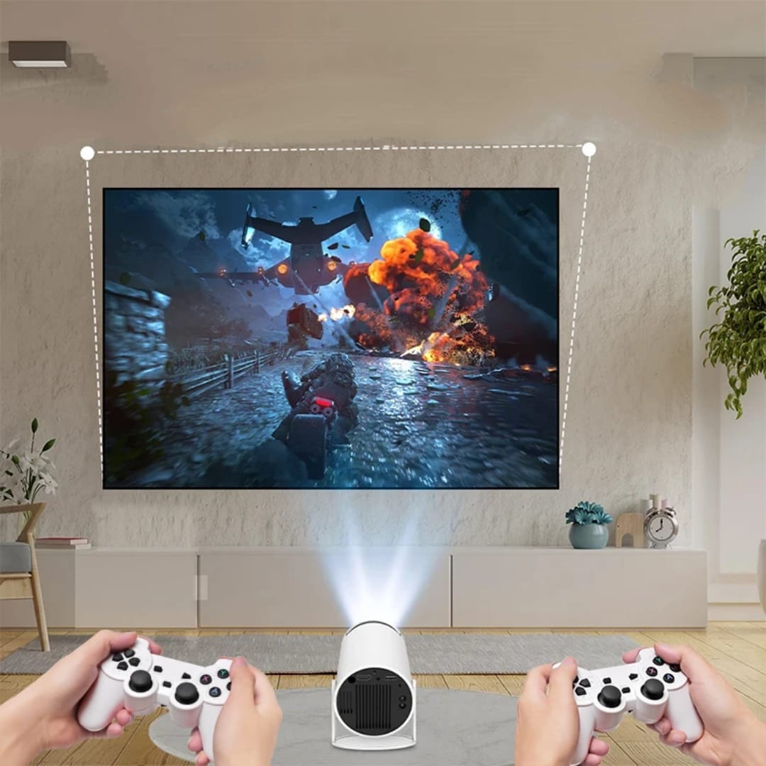 Proyector X10 PLUS – Incluye Juegos y 2 Mandos Inalámbricos para una Experiencia Completa