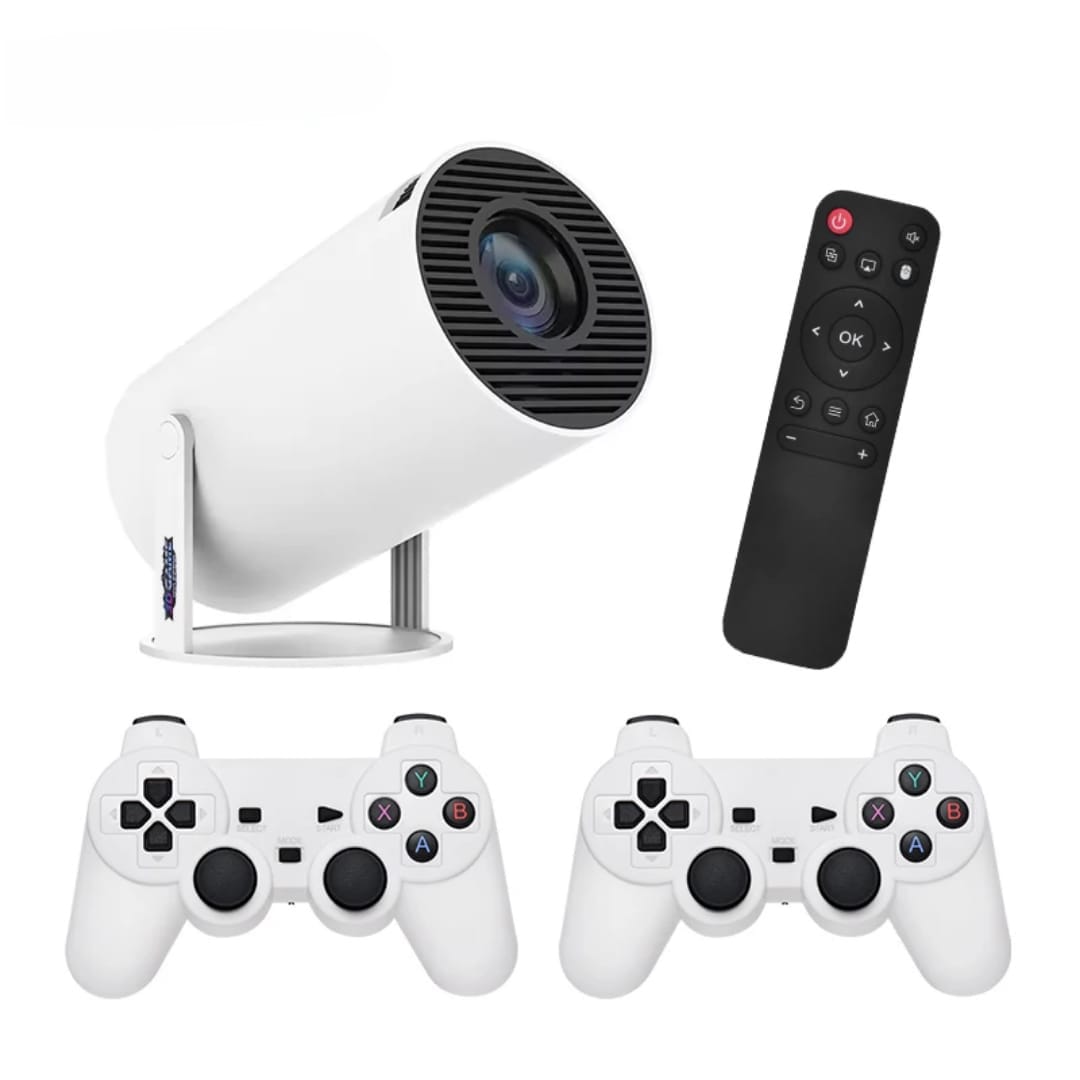 Proyector X10 PLUS – Incluye Juegos y 2 Mandos Inalámbricos para una Experiencia Completa