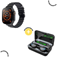 Smartwatch T900 Ultra 2 + Auriculares Inalámbricos F9