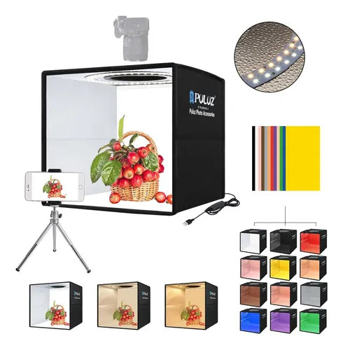 Caja de Estudio Fotográfico Con Luz LED Regulable