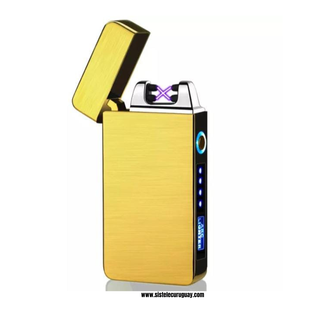 Encendedor electrico dorado